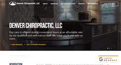 Desktop Screenshot of denvercoloradochiropractic.com